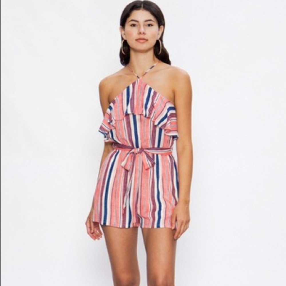 Multi Stripe Romper
